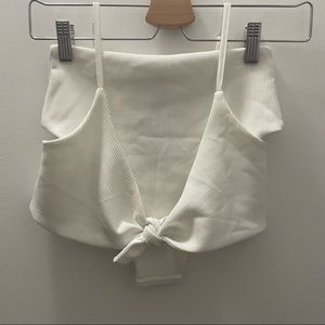 Princess Polly 2 Pc White Bikini Size 2